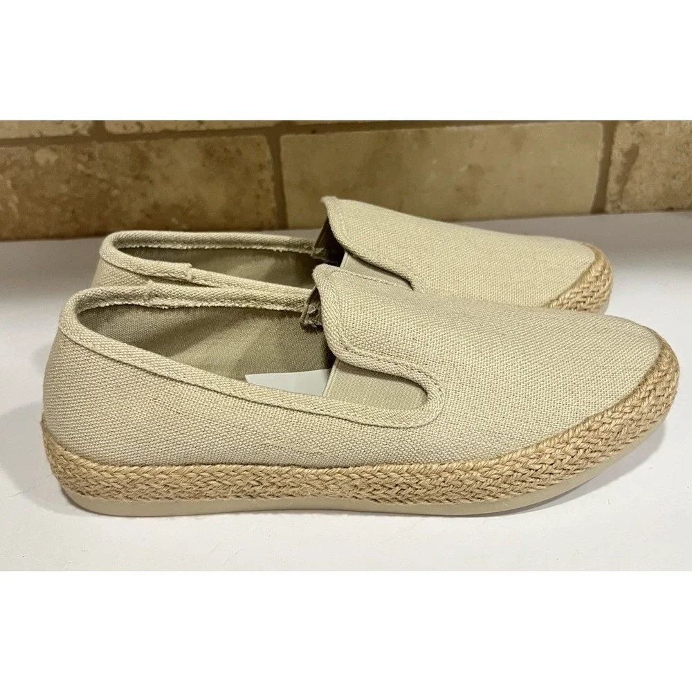 New Esprit Women's Shoes Slip On Natural Textile Nadine‎ Espadrille Size 8.5